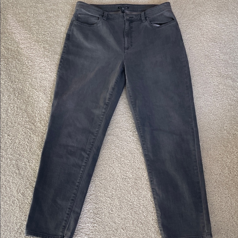 Eileen Fisher Classic Gray Women's Jeans 14